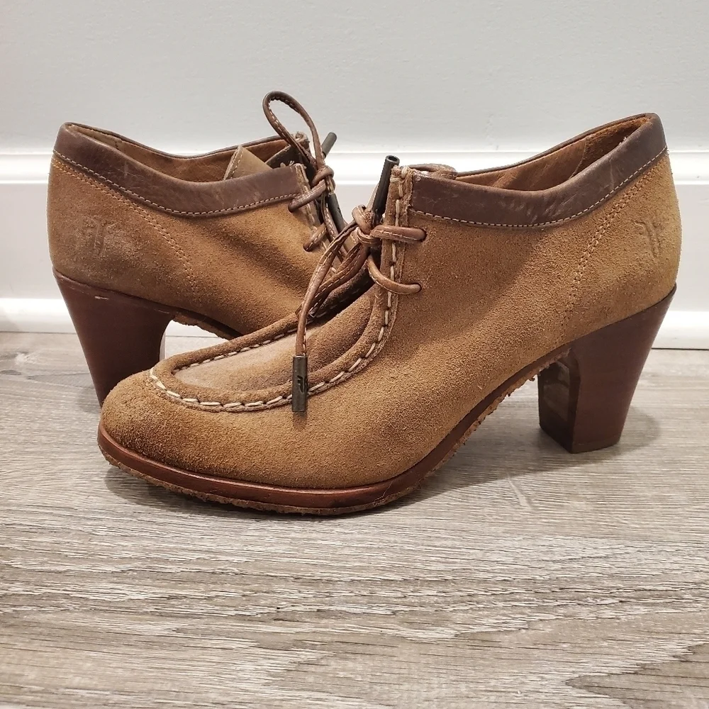 NEW Frye Brown Suede Oxford Ties 3